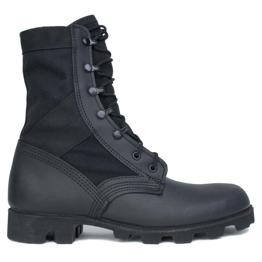 McRae 9189 Men's Hot Weather All Black Jungle Boot w Panama Outsole