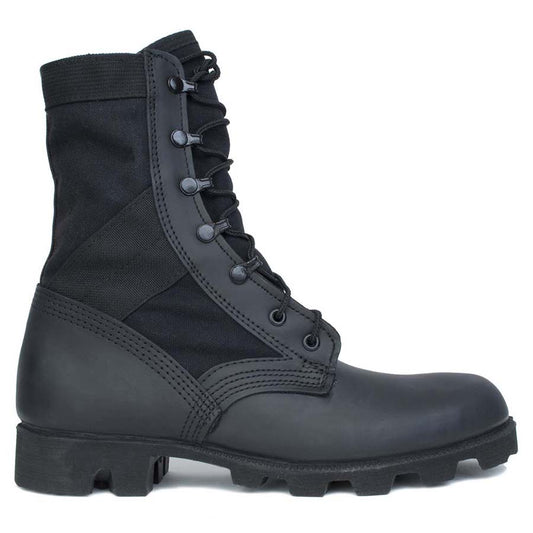 McRae 9189 Men's Hot Weather All Black Jungle Boot w Panama Outsole