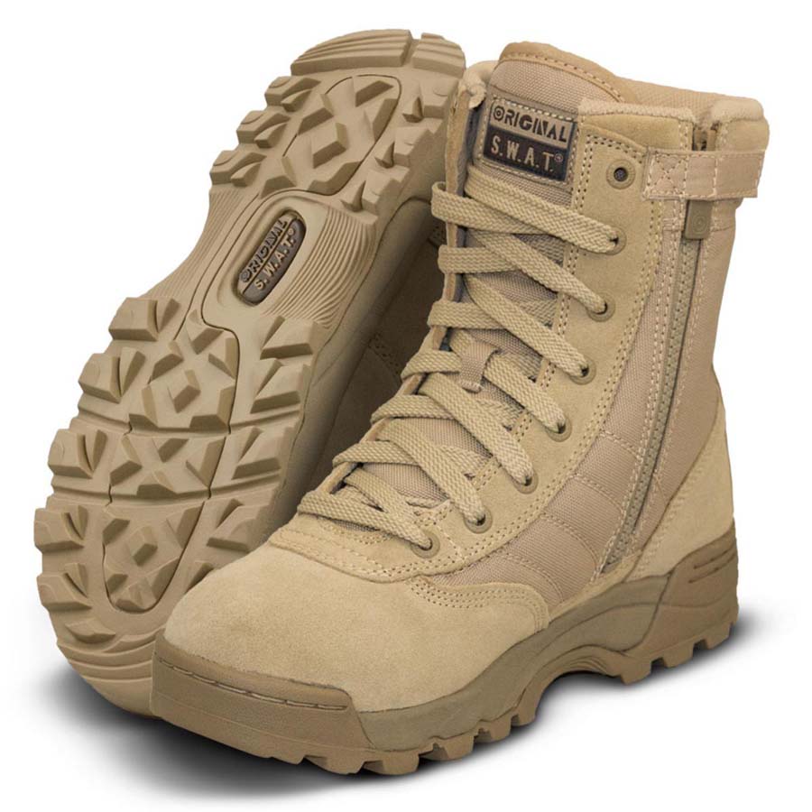 Original SWAT 115202 Classic Men's 9in Hot Weather Side-Zip Tactical Boot