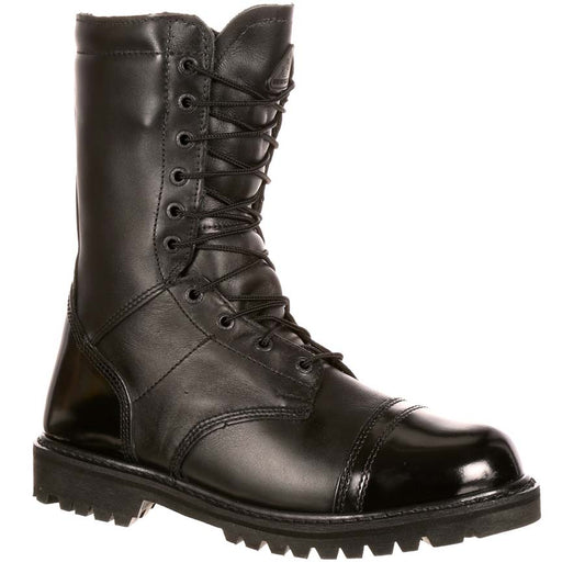 Rocky 2095 Men's Waterproof  Side Zipper Black Paratrooper Boot