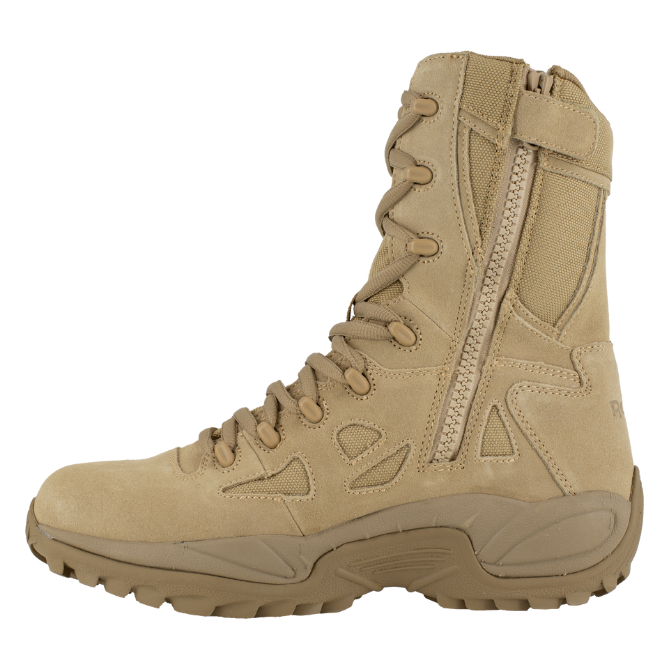 Reebok RB8895 Men's Rapid Response Side Zip Desert Tan Boot