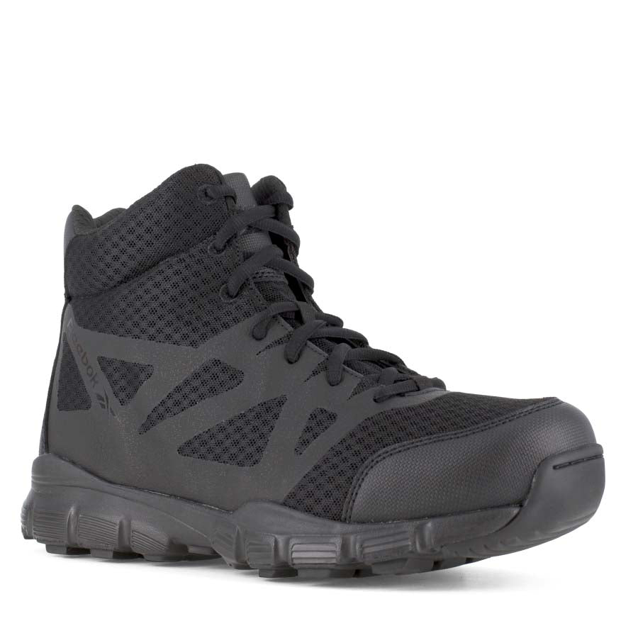 Reebok RB4507 Men's Dauntless Black Side Zipper Soft Toe 5in Tactical Boot