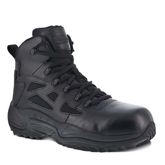 Reebok RB8674 Men's Rapid Response Comp Toe Side Zip 6in Duty Boot