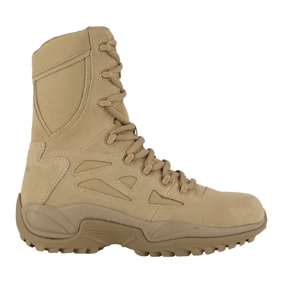 Reebok RB8895 Men's Rapid Response Side Zip Desert Tan Boot