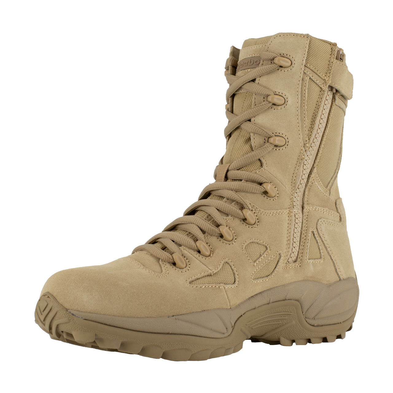 Reebok RB8895 Men's Rapid Response Side Zip Desert Tan Boot